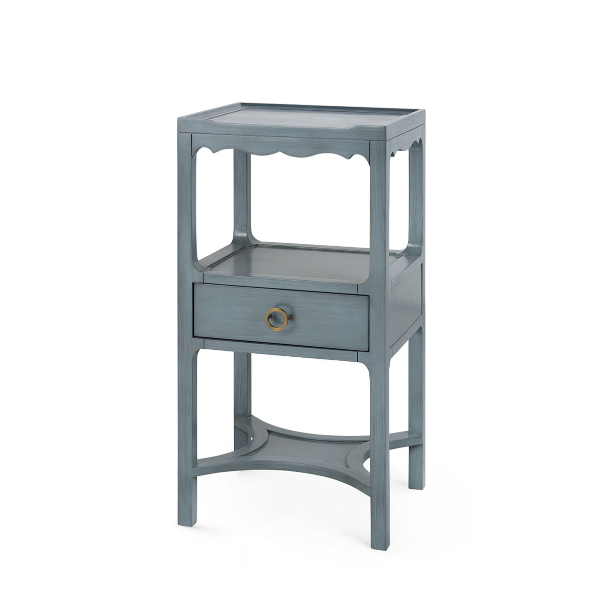 Sara 1-Drawer Side Table, Foggy Horizon