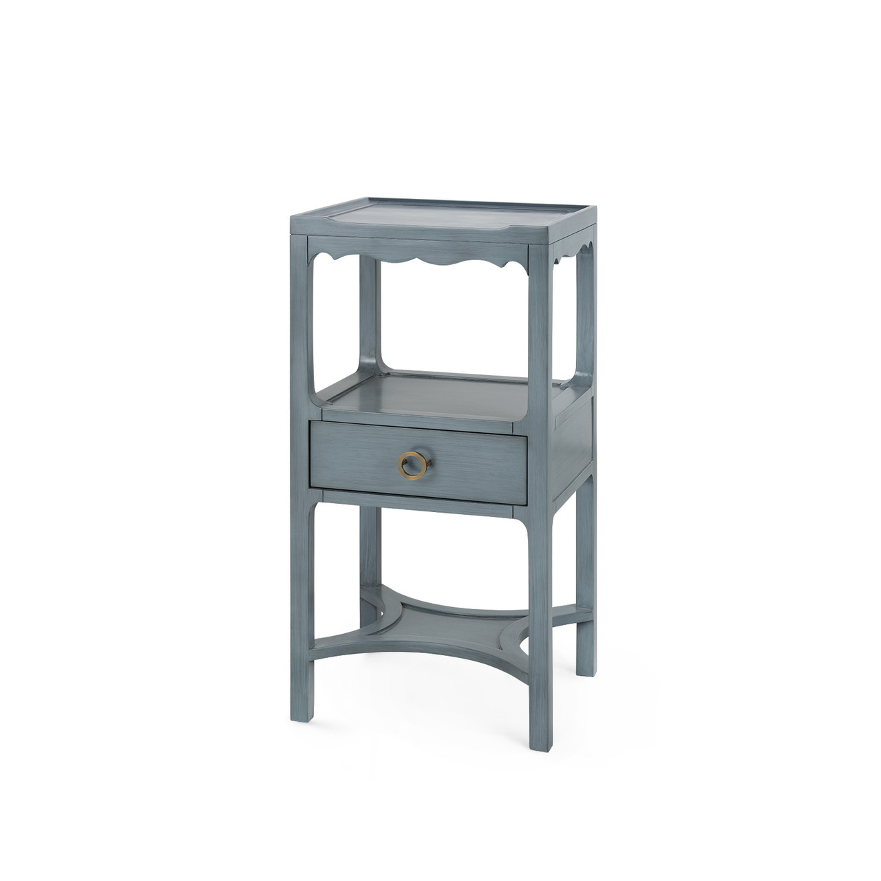 Sara 1-Drawer Side Table, Foggy Horizon