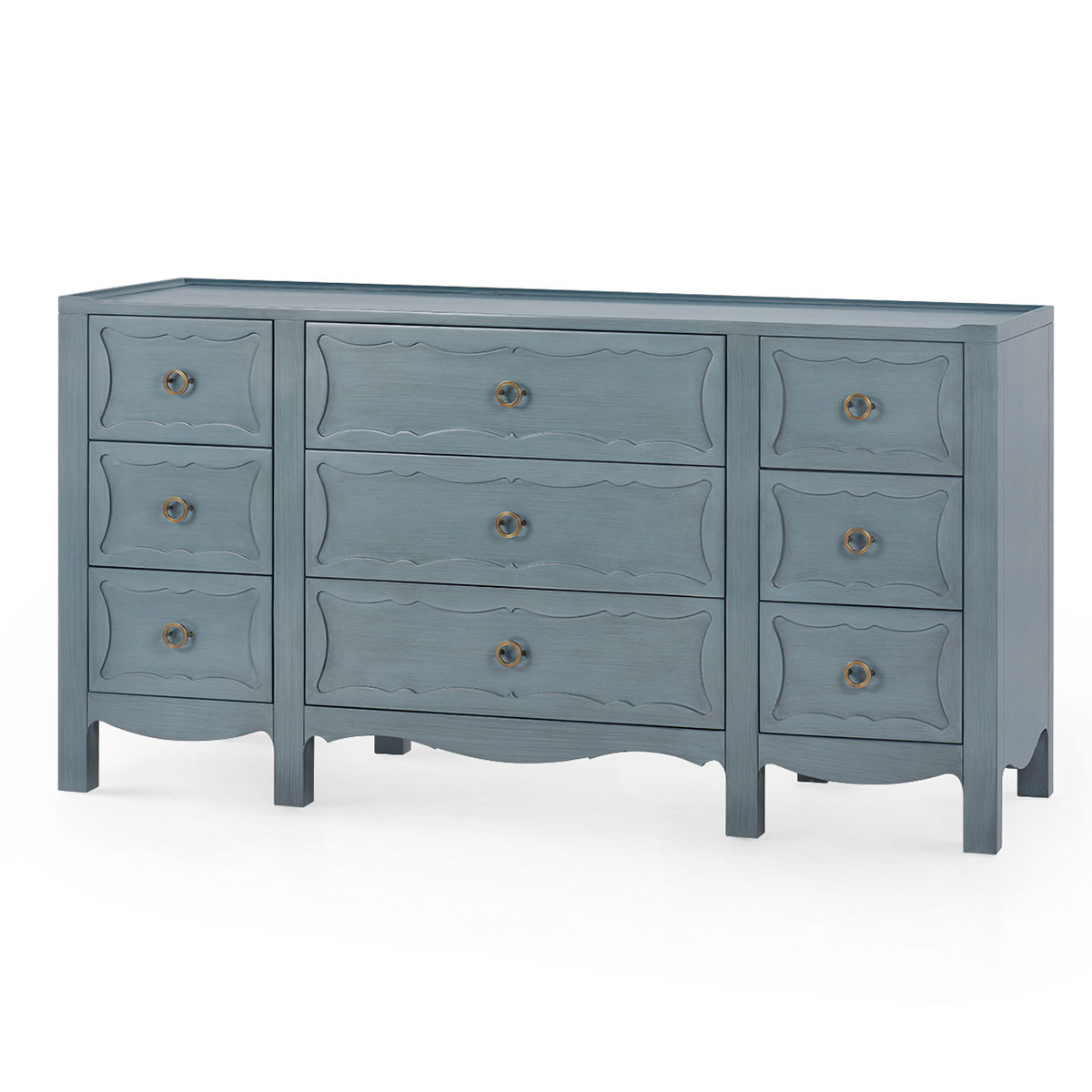 Sara Extra Large 9-Drawer Cabinet, Foggy Horizon