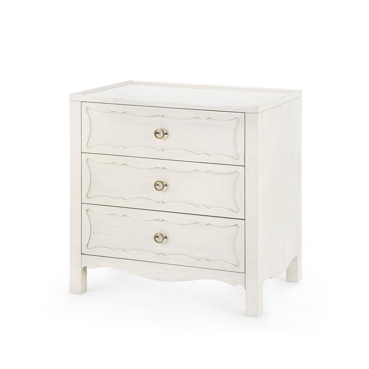 Sara 3-Drawer Side Table, Sailcloth Sheen
