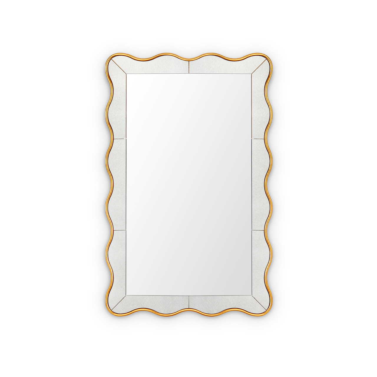 Thaisa Mirror - Large, Gold Leaf