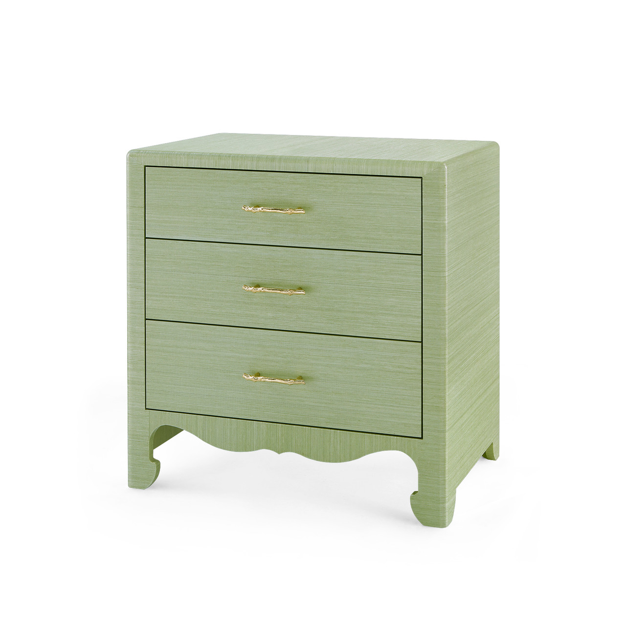Gianna 3-Drawer Side Table, Spring Green