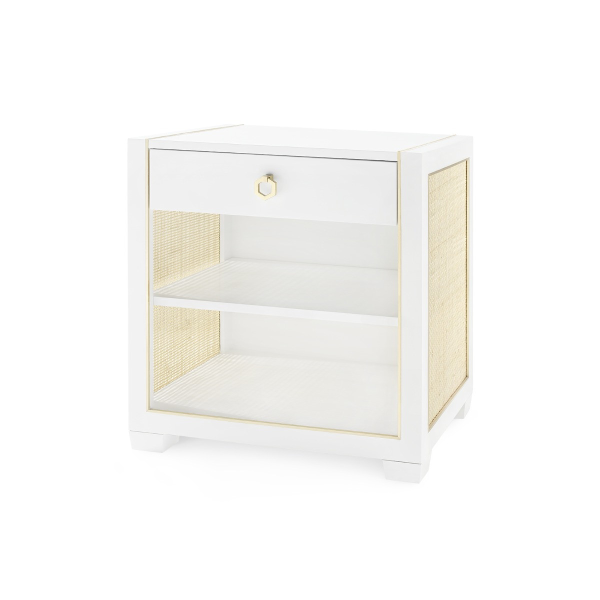 Karen 1-Drawer Side Table, Vanilla