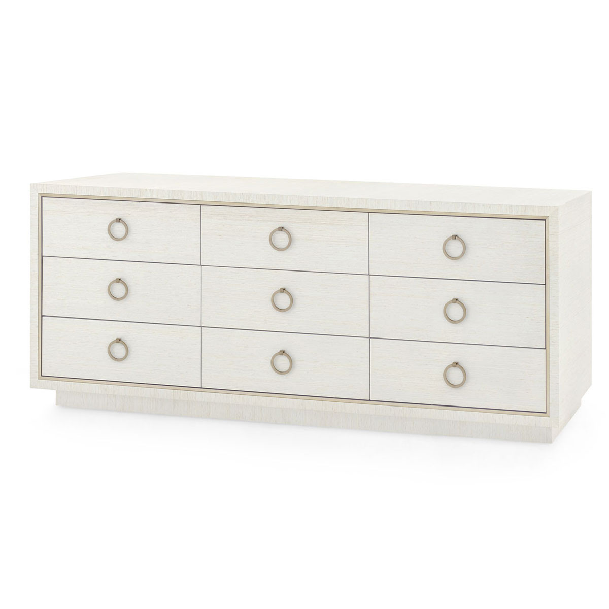 Parker Extra Large 9-Drawer, Silver Shimmer