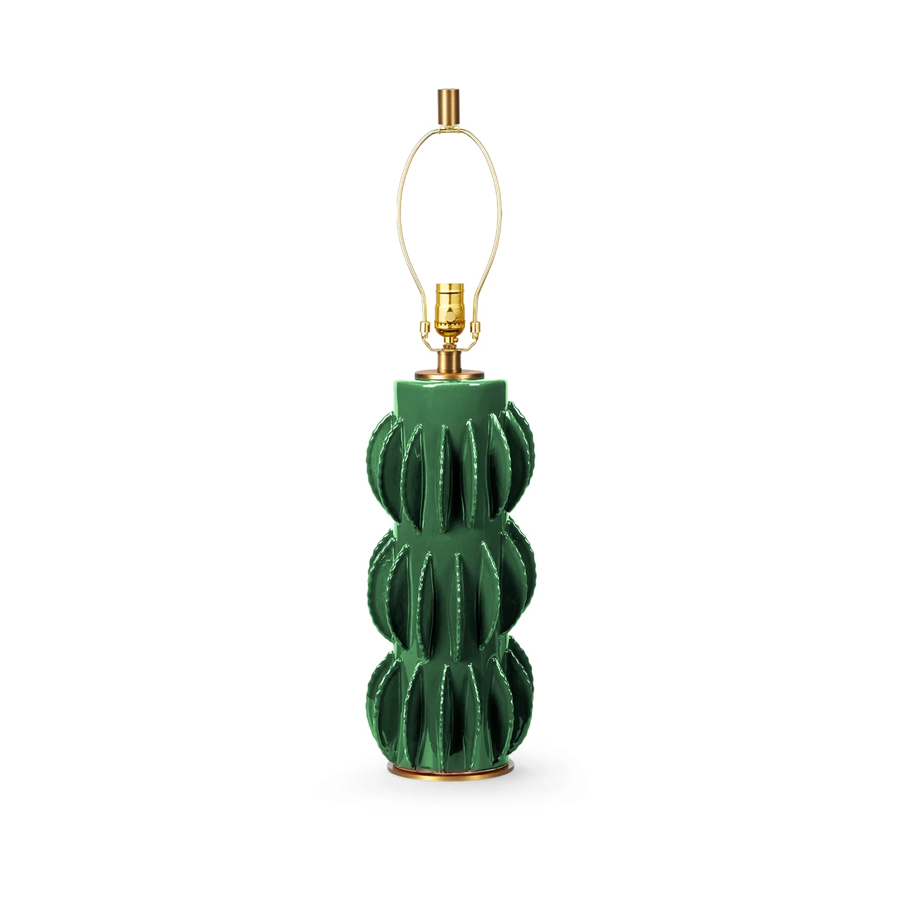 Saguaro Lamp Without Shade, Botanical Green
