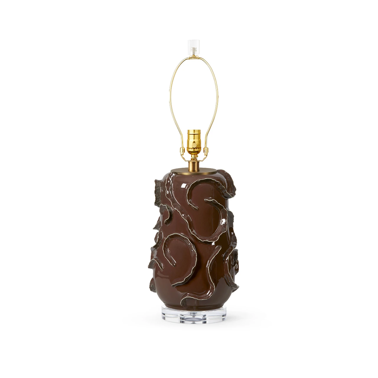 Vinework Lamp Without Shade, Oxblood Cocoa