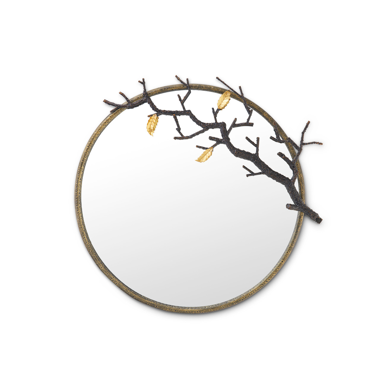 Rowan Mirror, Antique Brass