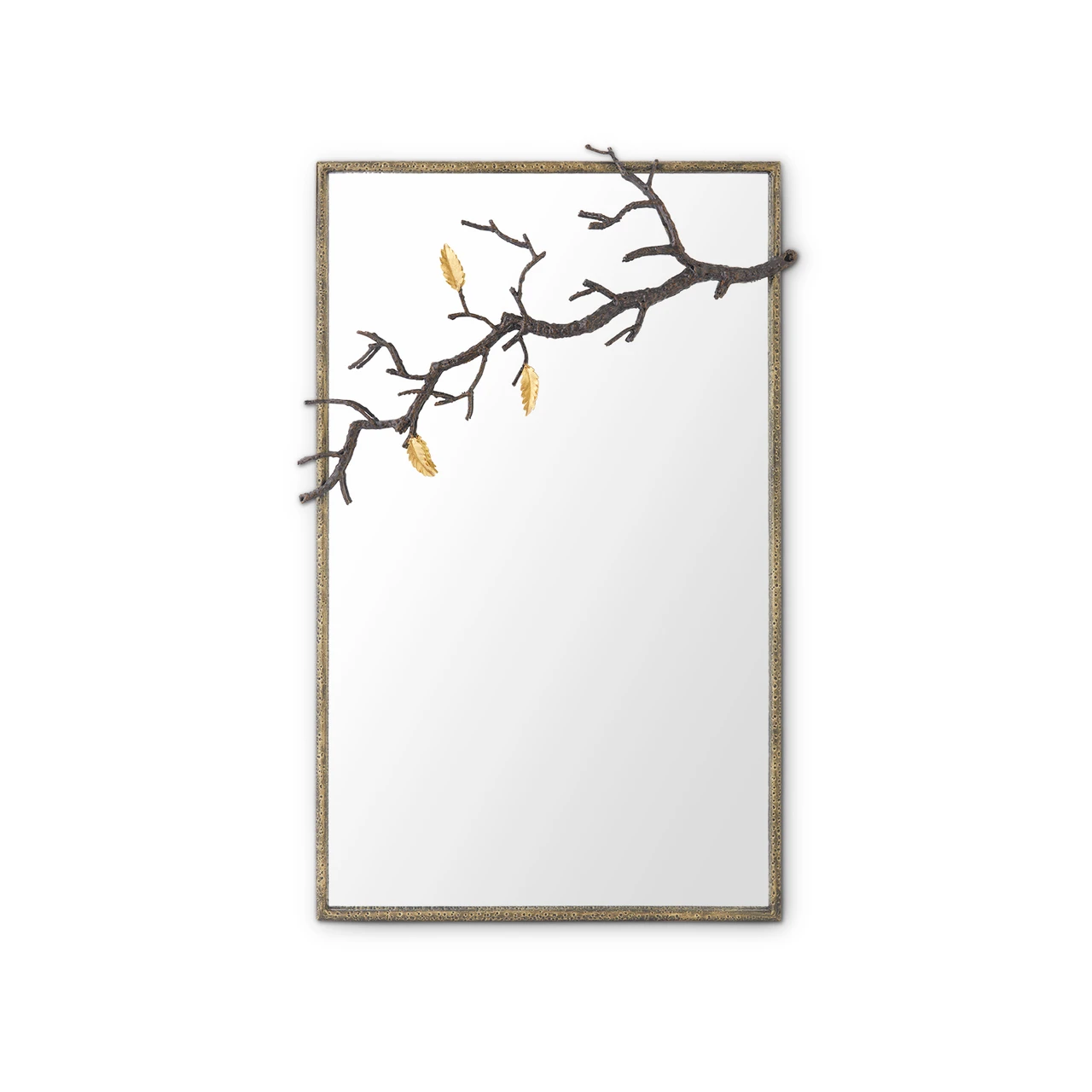 Rowan Large Mirror, Antique Brass