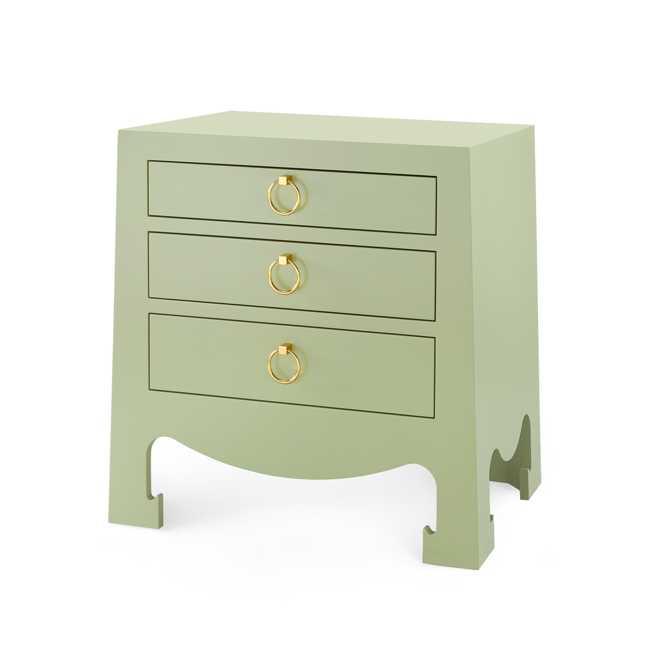 Jacqui 3-Drawer Side Table, Heritage Spring Green