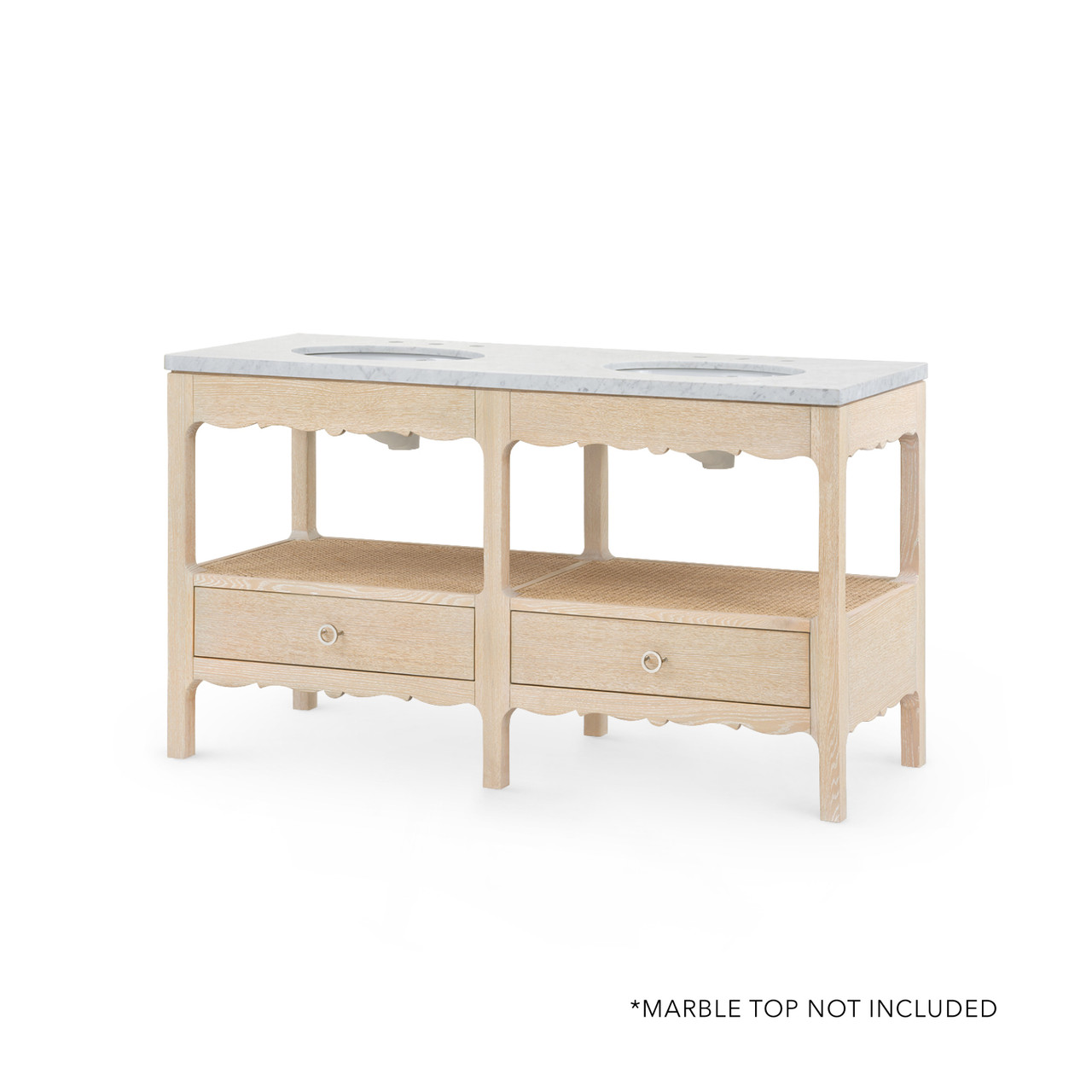 Arianna 2-Drawer Cabinet - Base Only, Sand