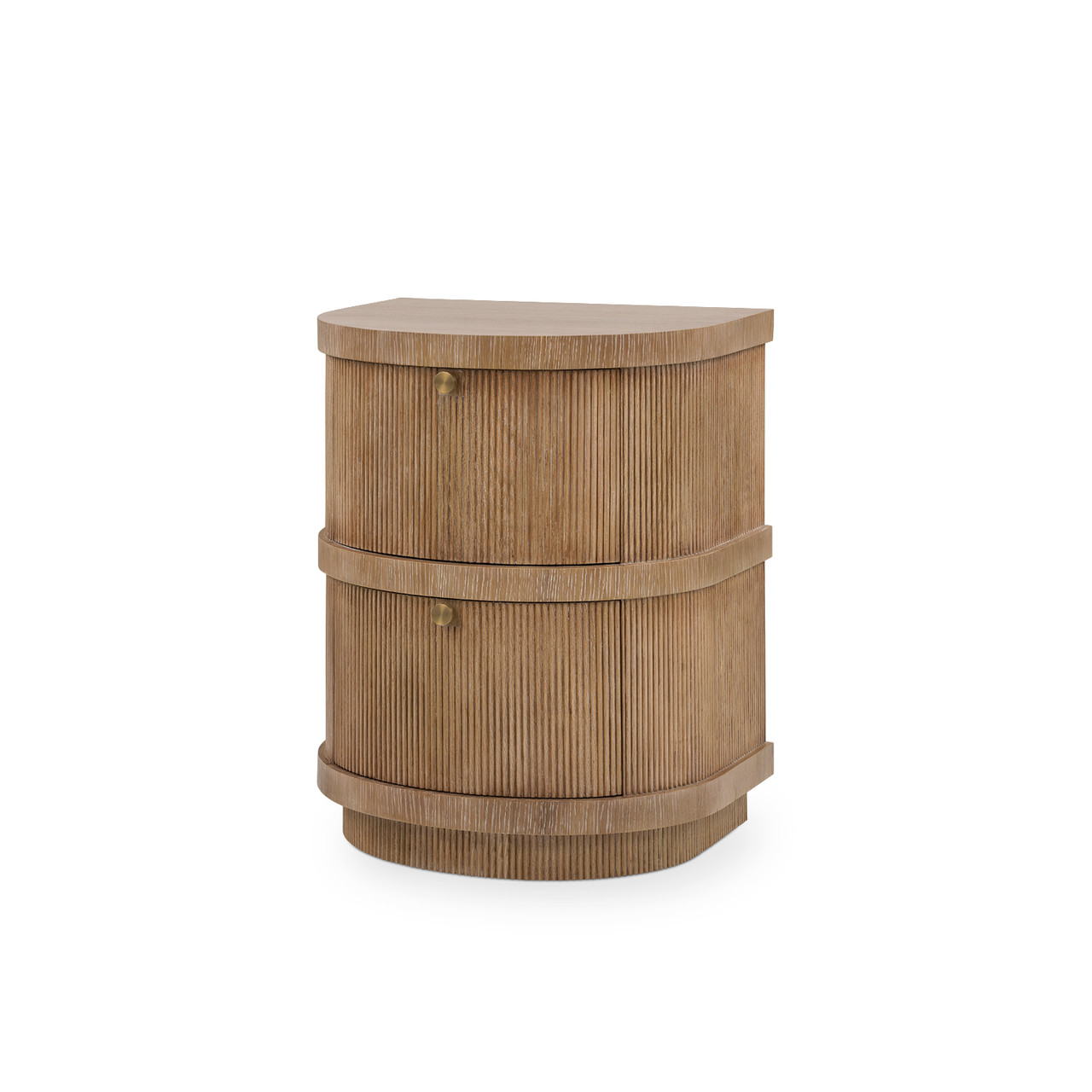 Atlas 2-Drawer Side Table, Soft Glow Oak