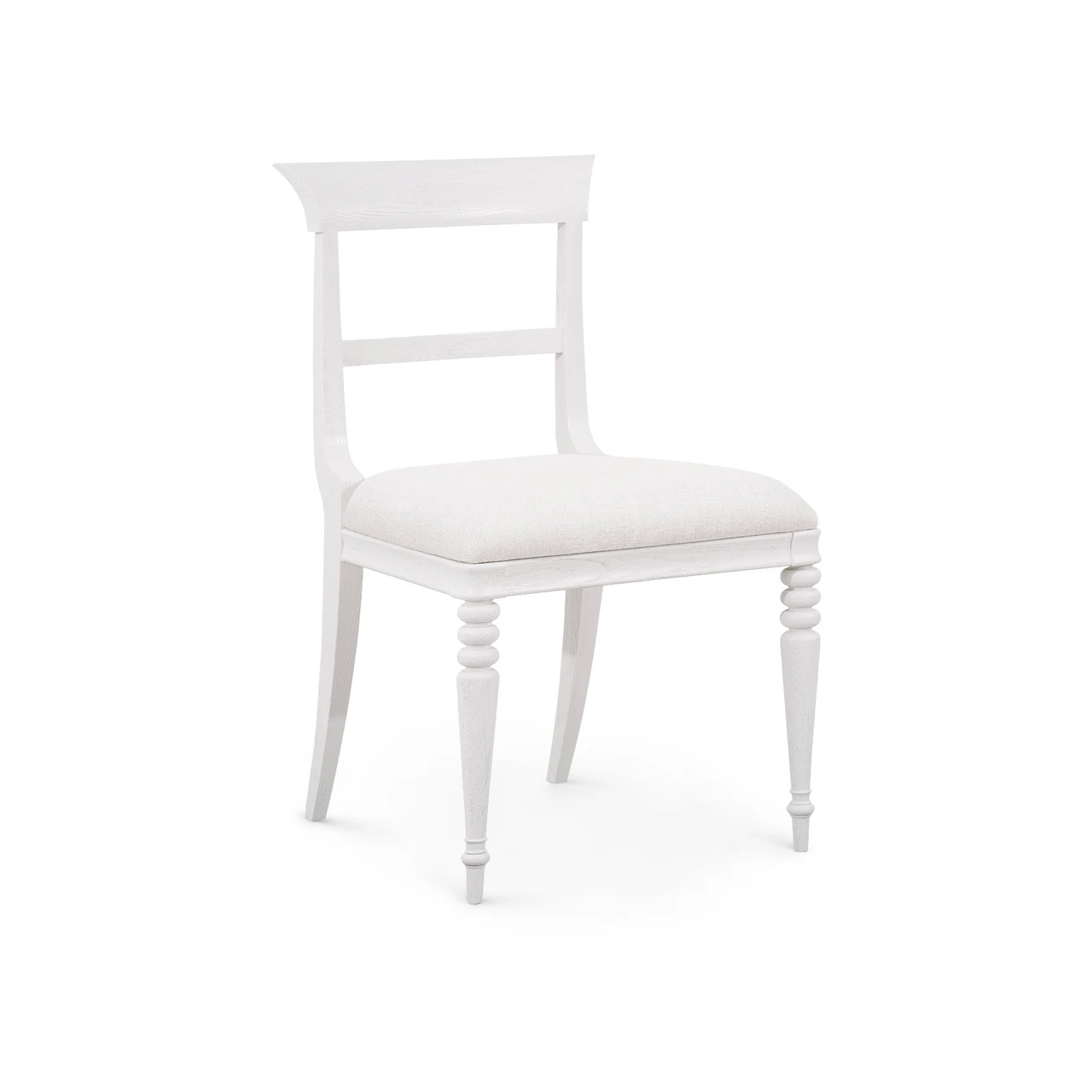 Lawrence Side Chair, Glazed Whisper White