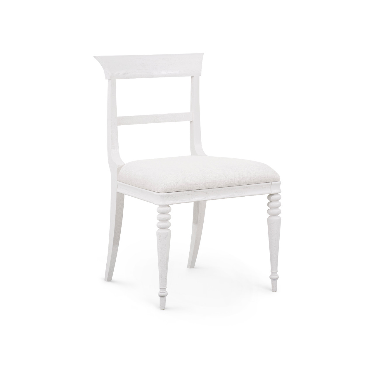 Lawrence Side Chair, Glazed Whisper White