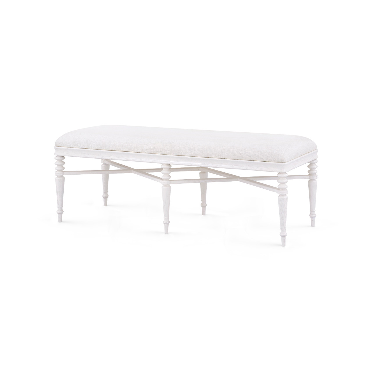 Lawrence Bench, Glazed Whisper White