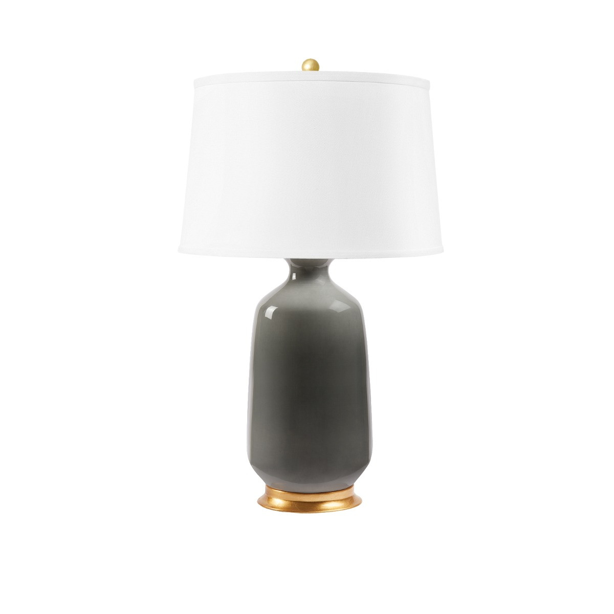 Carolyn Lamp Without Shade, Stormy Gray