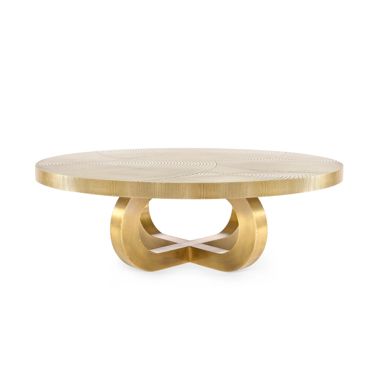 Maddox Coffee Table, Antique Brass