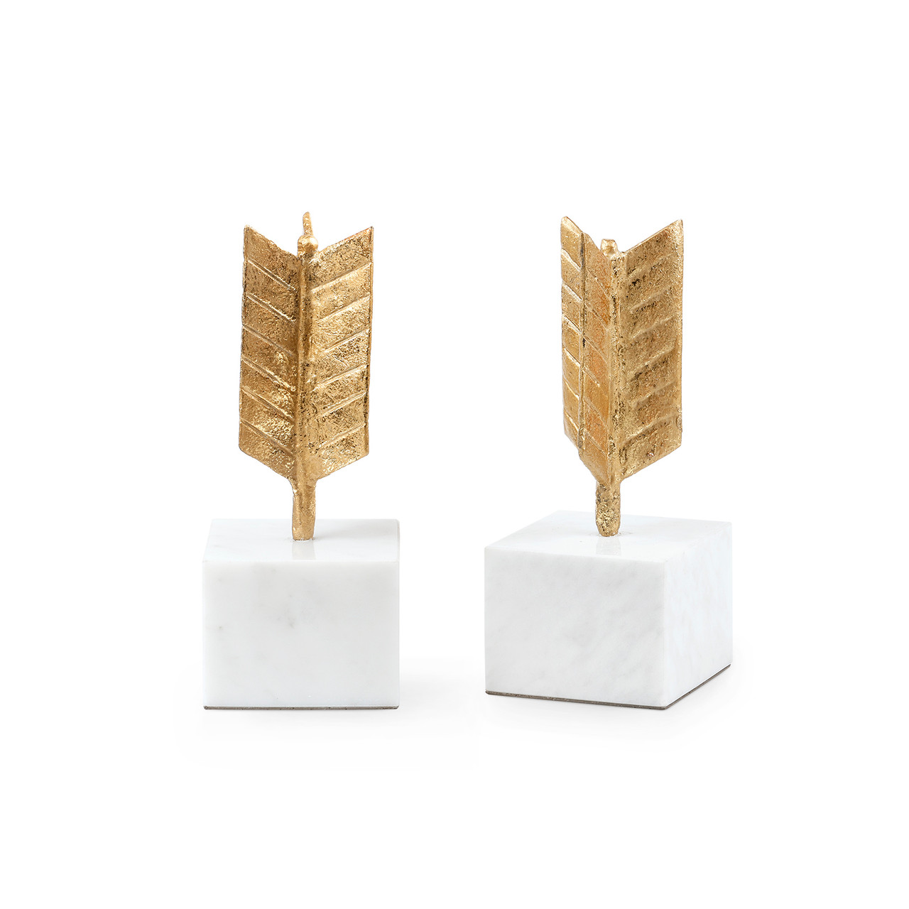 Arrow Bookends, Gold Leaf