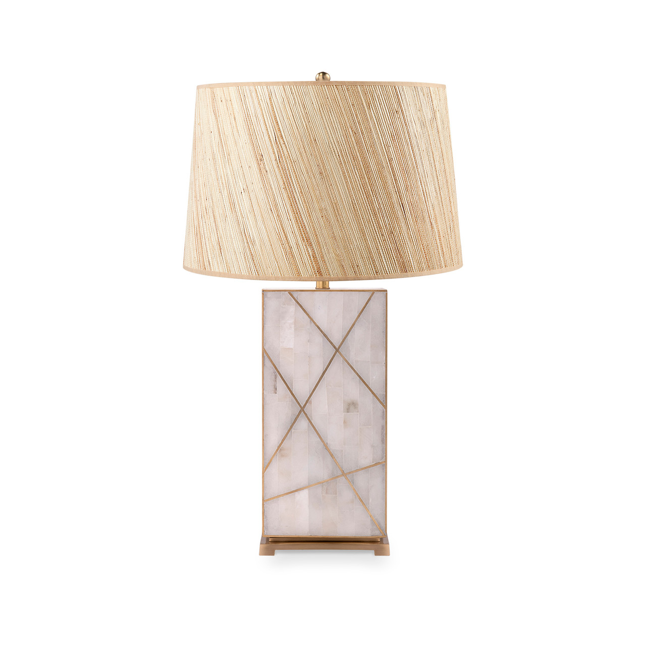 Elgin Lamp with Shade 17-inch Papyrus, with Gold, Alabaster