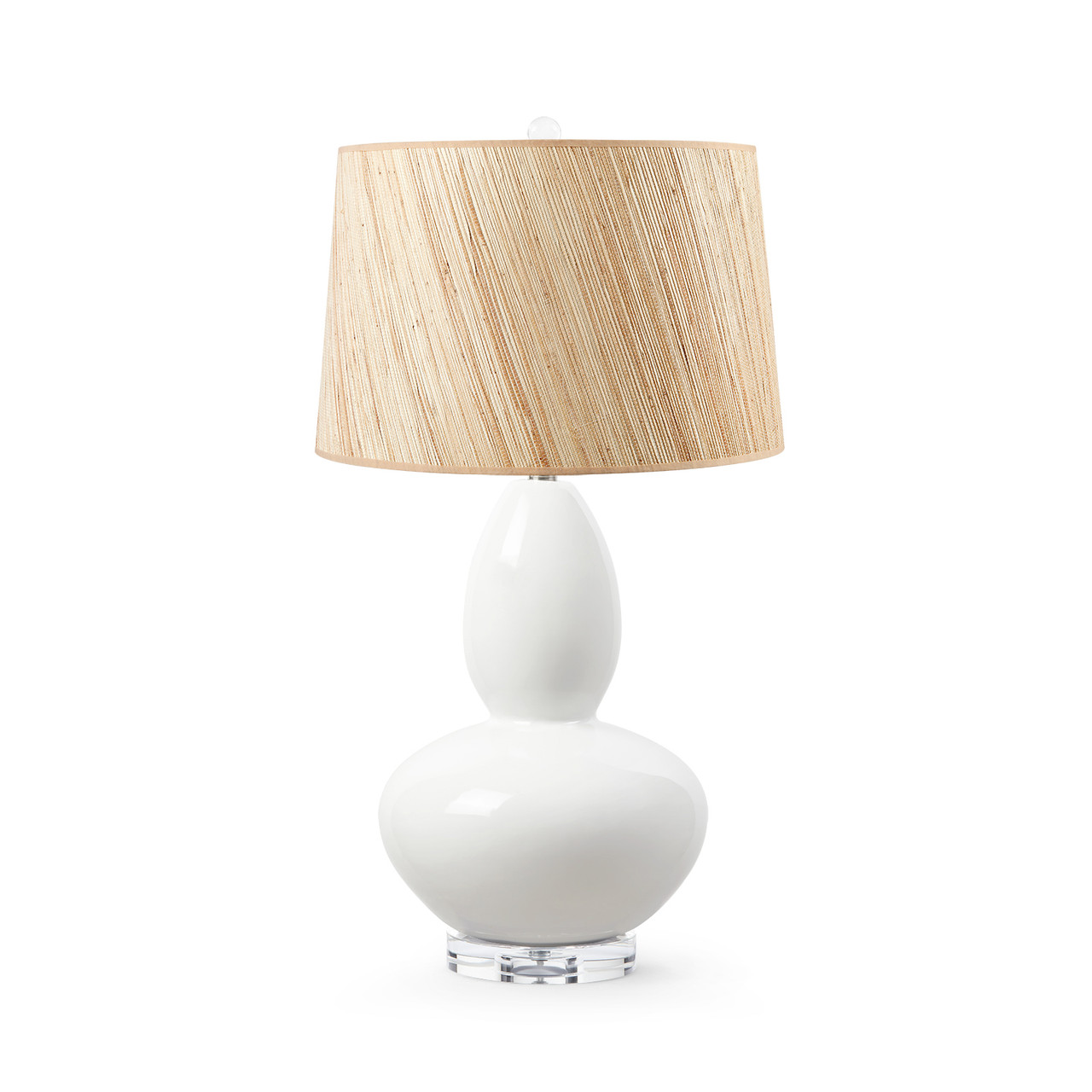 Lisbon Lamp with Shade 17-inch Papyrus, with Nickel, Alpine Gleam