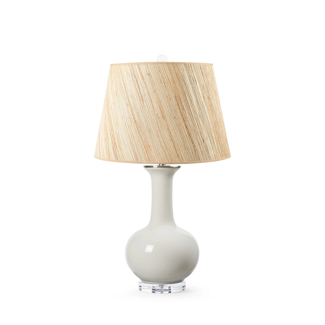 Somerset Lamp with Shade 16-inch Papyrus, with Nickel, Foggy Morning