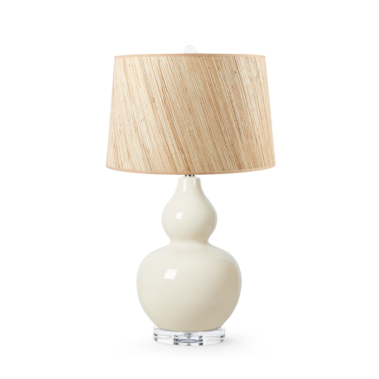 Devon Lamp with Shade 17-inch Papyrus, with Nickel, Sand Dollar