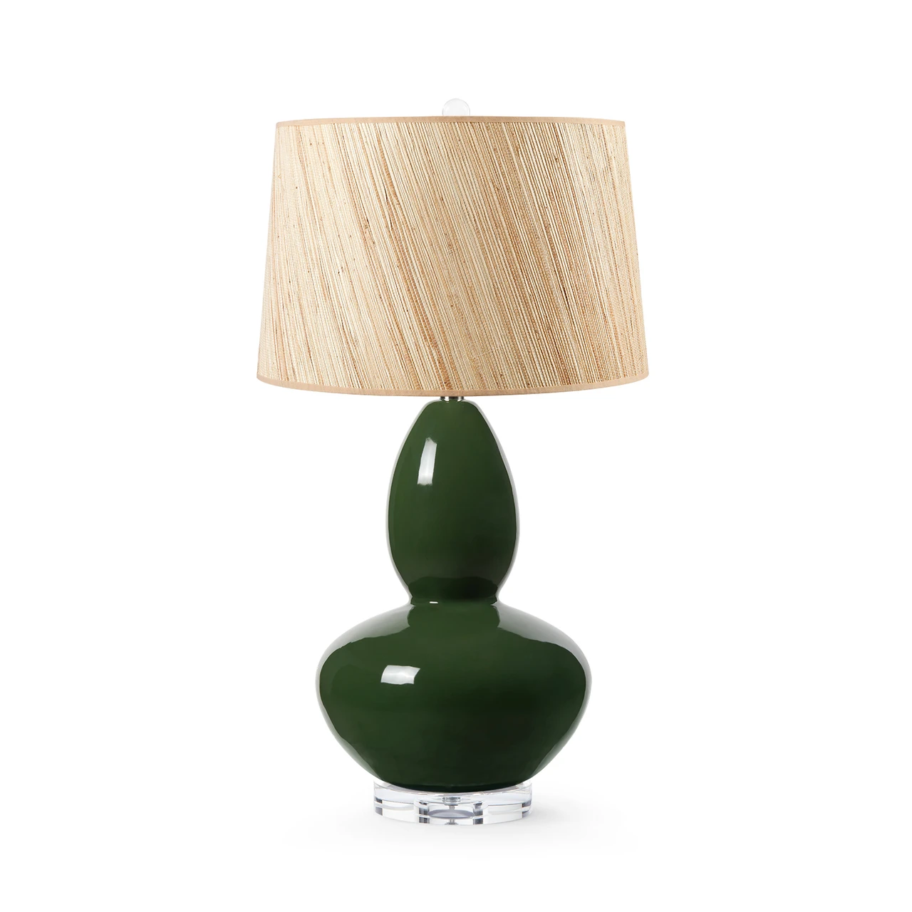 Lisbon Lamp with Shade 17-inch Papyrus, with Nickel, Forest Canopy