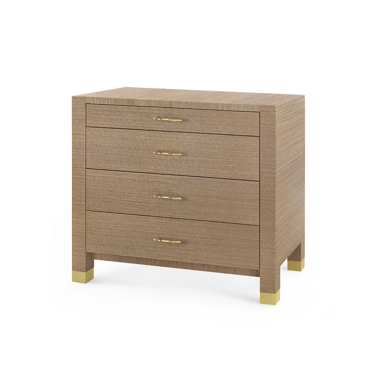 Camden Large 4-Drawer, Flax Brown