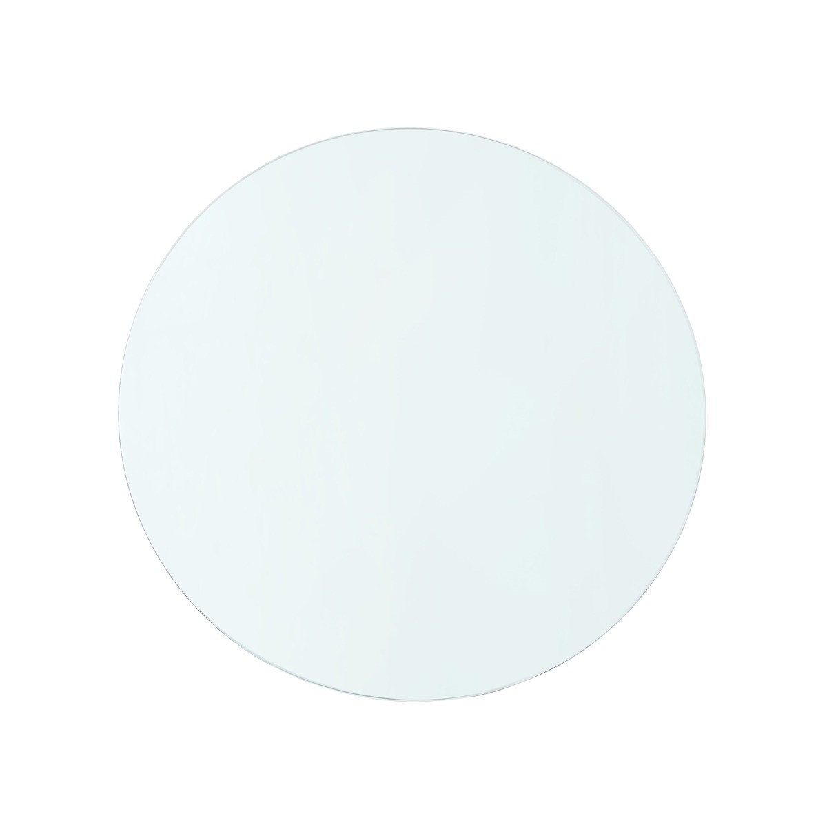 Dakota Round Coffee Table Glass Top, Clear