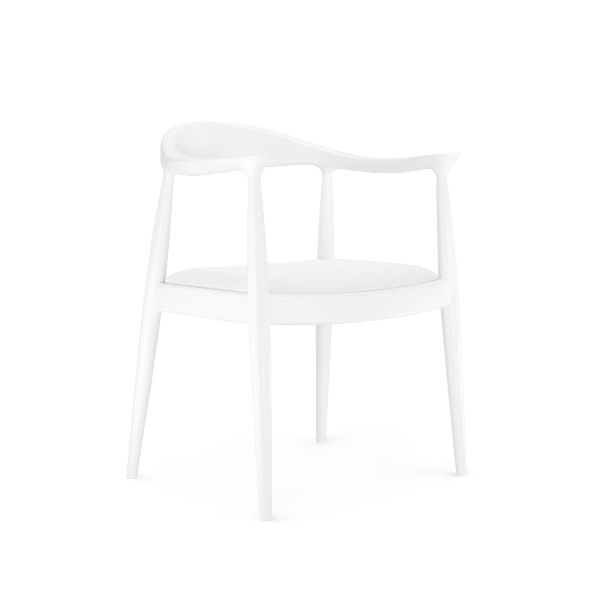 Danish Armchair, Eggshell White