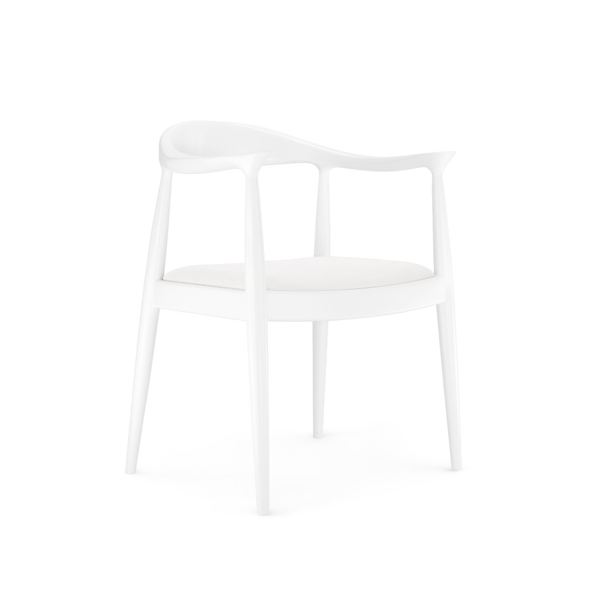 Danish Armchair, Eggshell White