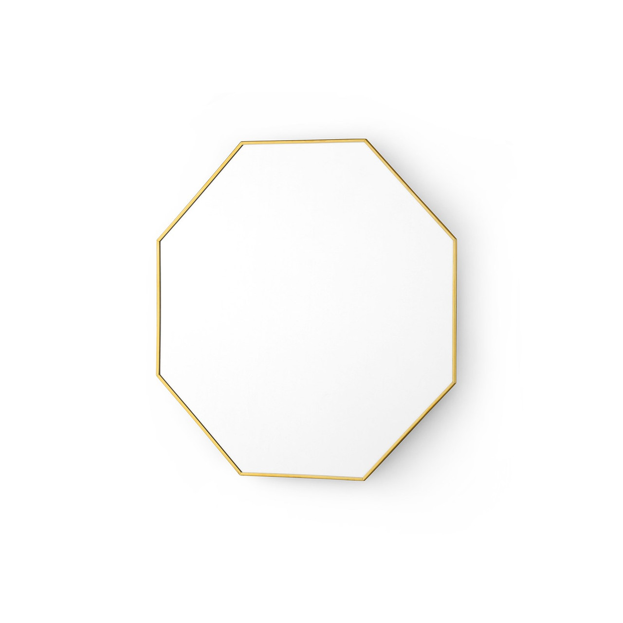 Eaves Mirror - Small, Polished Brass