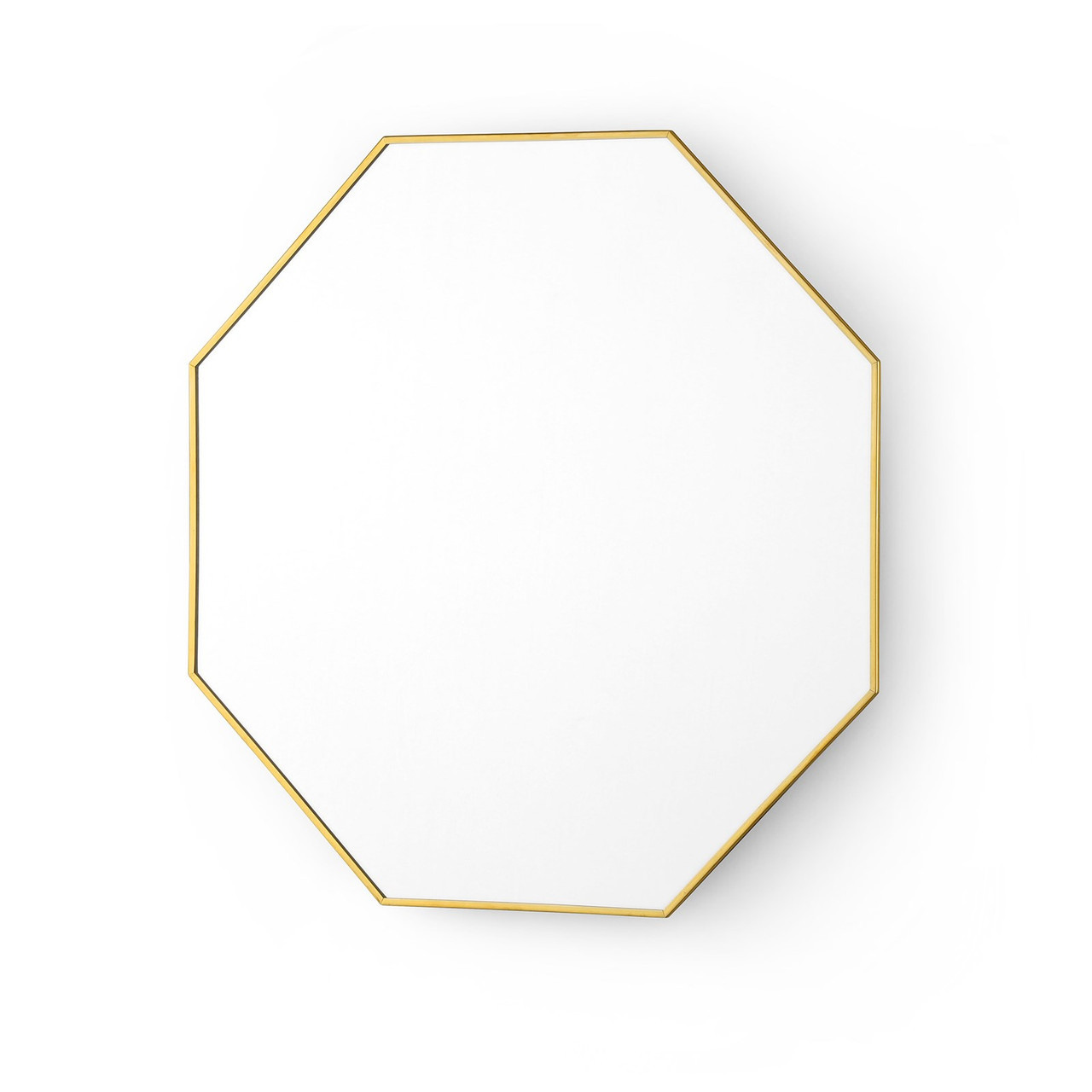 Eaves Mirror - Large, Polished Brass