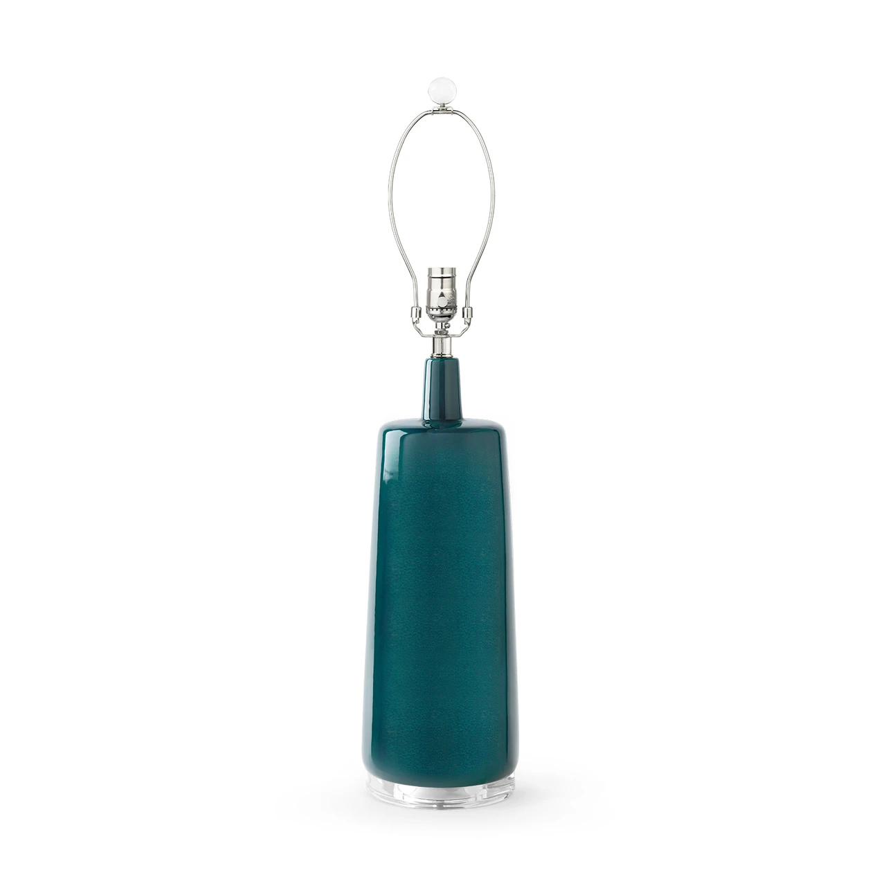 Edgware Lamp Without Shade, Green Lapis