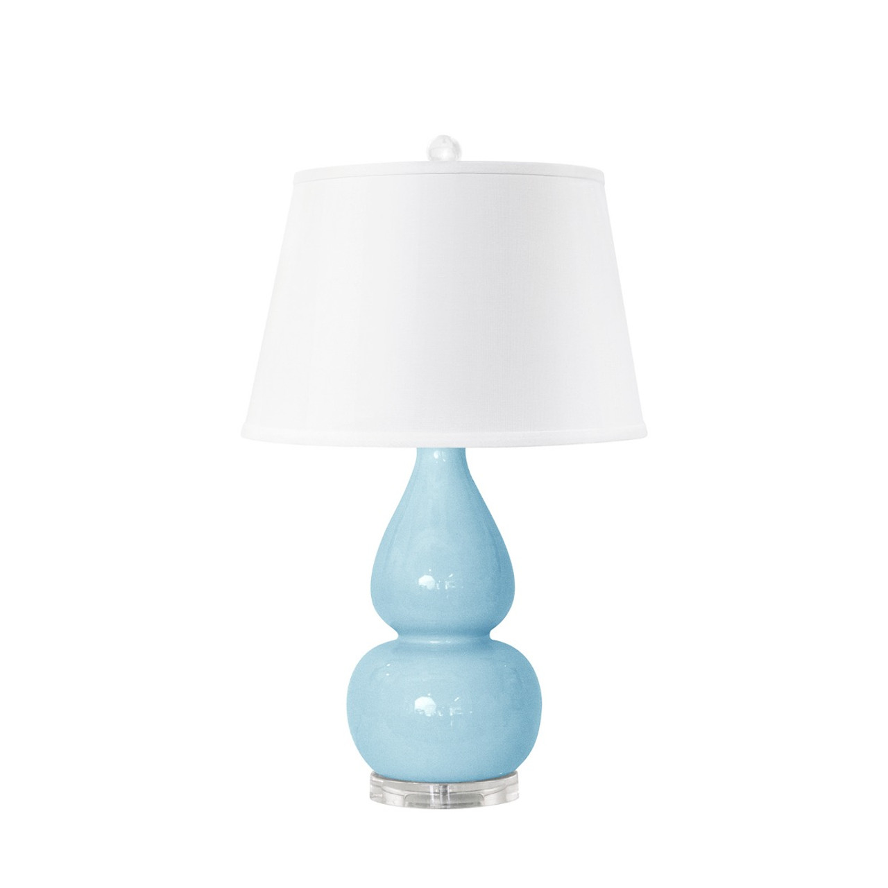 Emilia Lamp Without Shade, Baby Blue