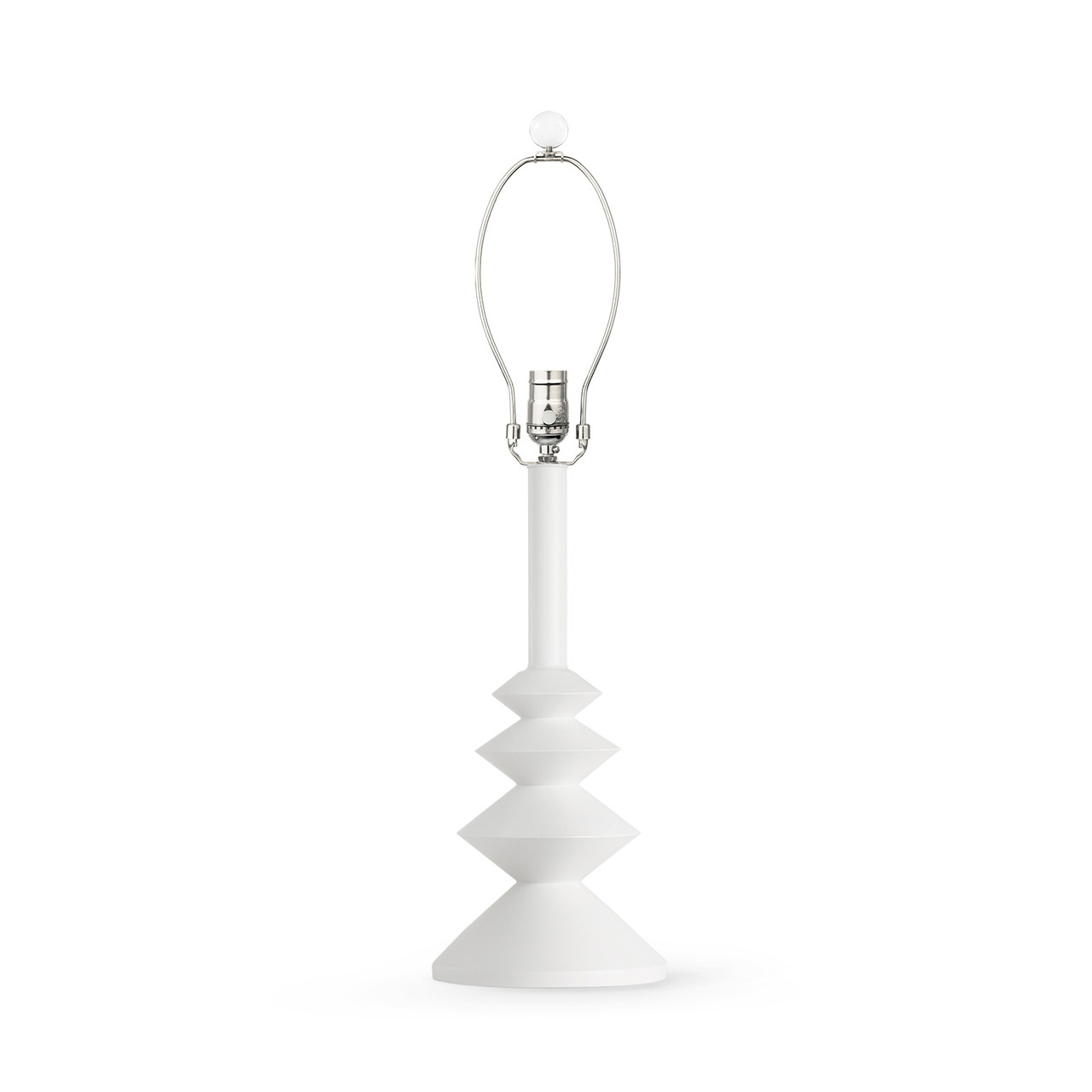 Ernst Lamp  Without Shade, Plaster White