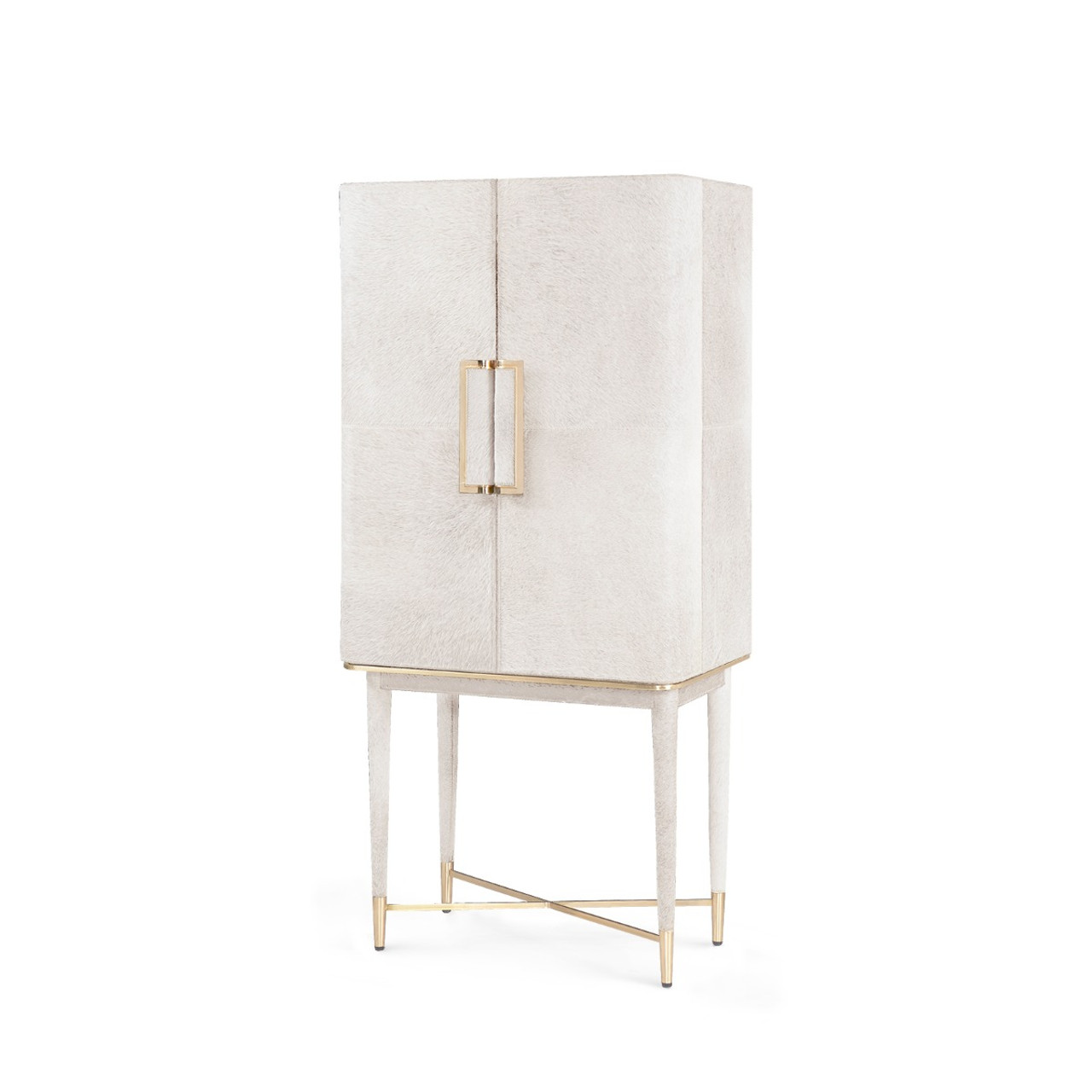 Florian Tall Bar Cabinet, Snow