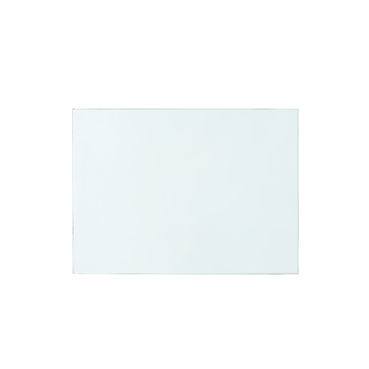 Hunter 2-Drawer Side Table Glass Top, Clear