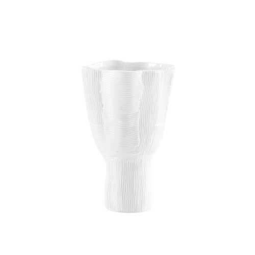 Krissa Large Vase, Blanc de Chine