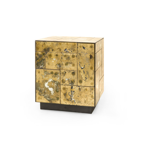 Leger Side Table, Gold Leaf