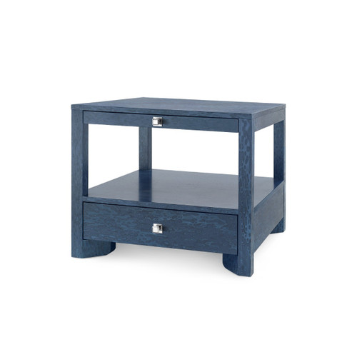 Lugano 1-Drawer Side Table, Deep Navy