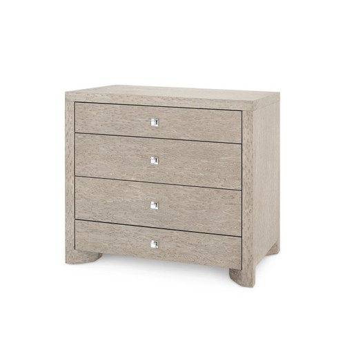 Lugano Large 4-Drawer, Taupe Gray