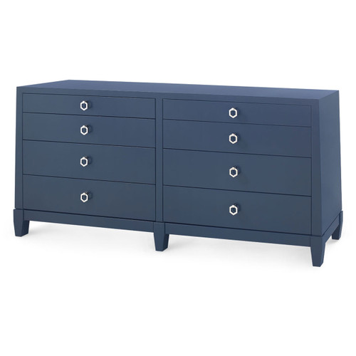 Madison 8-Drawer, Navy Blue Lacquer