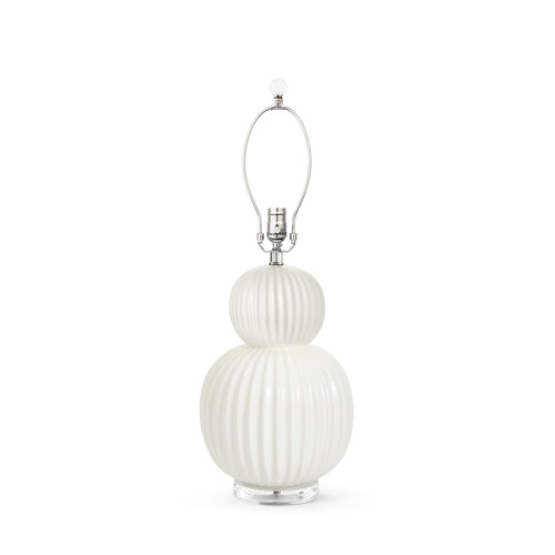 Meridian Lamp Without Shade, White Cloud