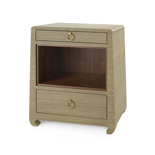 Ming 2-Drawer Side Table, Sage Green