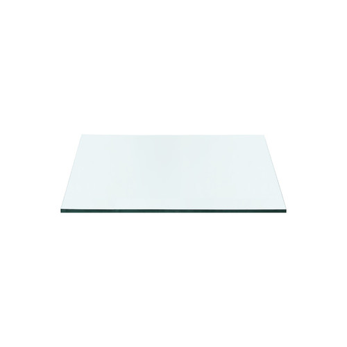 Ming 2-Drawer Side Table Glass Top, Clear