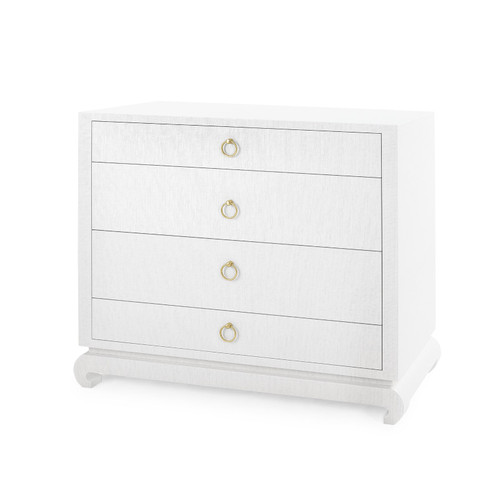 Ming Large 4-Drawer, Chiffon White