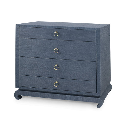 Ming Large 4-Drawer, Navy Blue