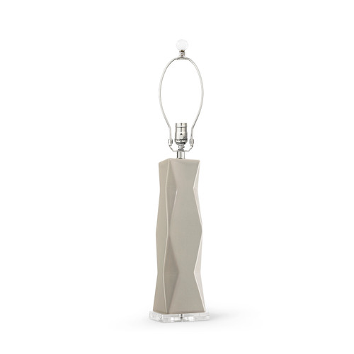 Molino Lamp Without Shade, Dove Gray