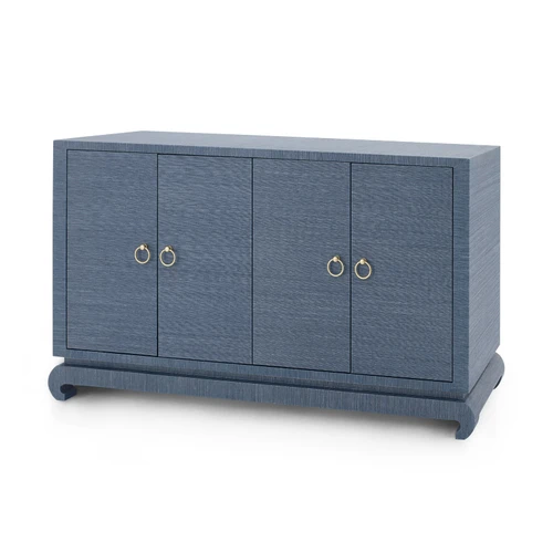 Meredith 4-Door Cabinet, Navy Blue