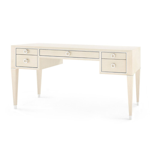 Morris Desk, Blanched Oak and Nickel